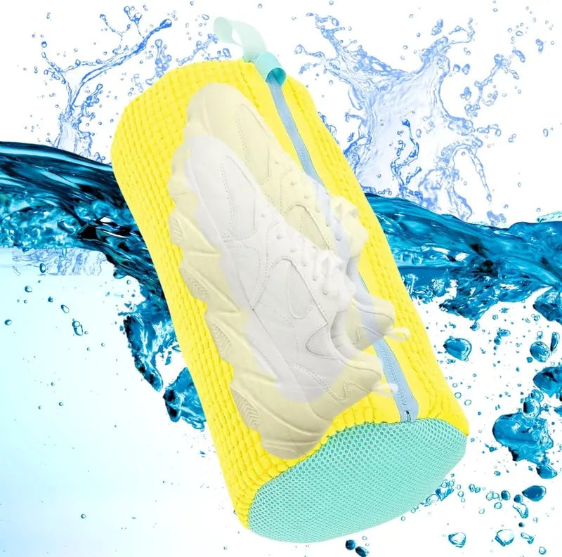 Laundry Shoe Washing Bag for Washing Machine - Protect Your Footwear during the Wash Accessories shoe washing,Mesh Accessory mesh laundry Grey