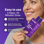 DRDENT Purple Teeth Whitening Strips – 7/21 Whitening Sessions – Non Sensitive Teeth Whitening – Peroxide-Free
