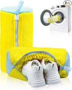 Laundry Shoe Washing Bag for Washing Machine - Protect Your Footwear during the Wash Accessories shoe washing,Mesh Accessory mesh laundry Grey
