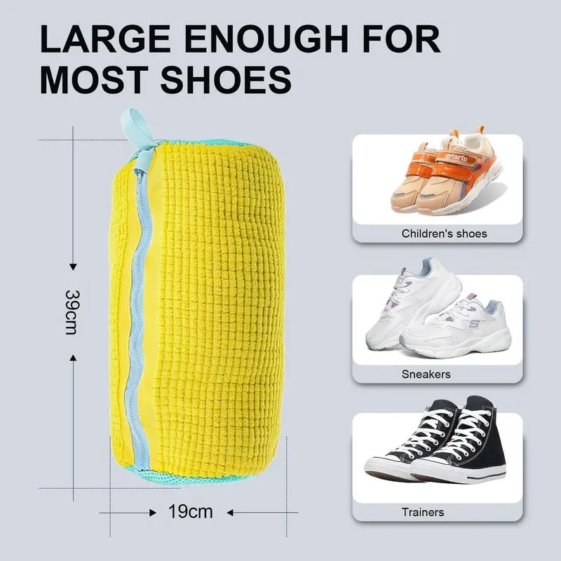Laundry Shoe Washing Bag for Washing Machine - Protect Your Footwear during the Wash Accessories shoe washing,Mesh Accessory mesh laundry Grey
